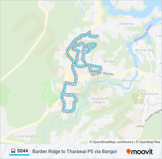 S044 bus Line Map