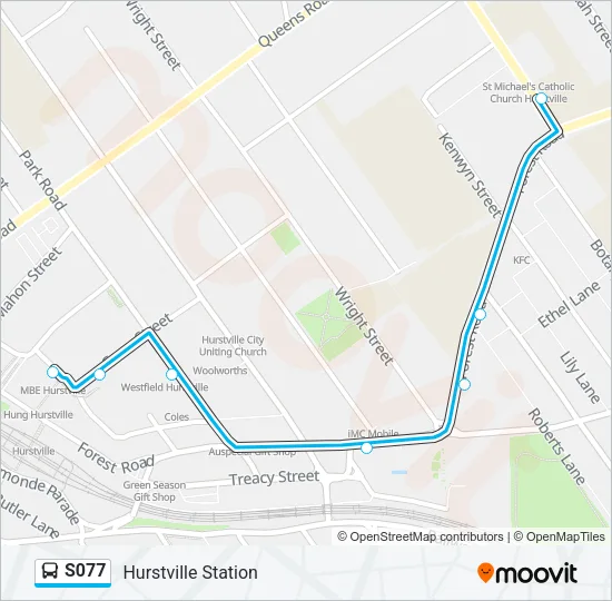 S077 Bus Line Map