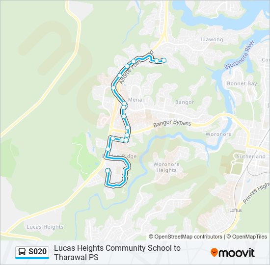 S020 bus Line Map