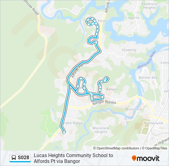 S028 bus Line Map