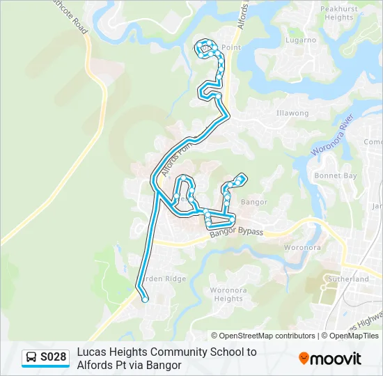S028 Bus Line Map
