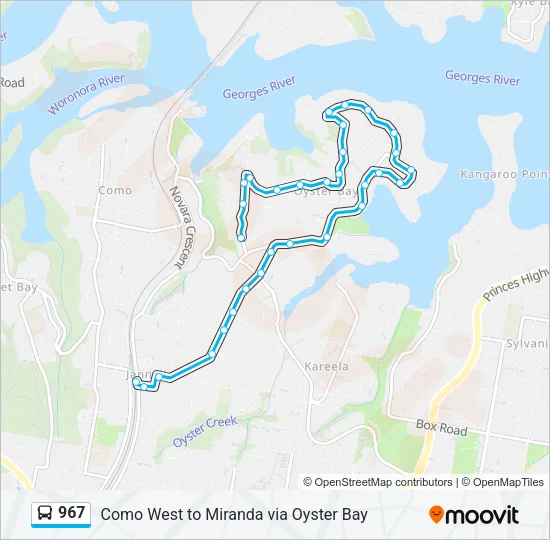 967 Bus Line Map
