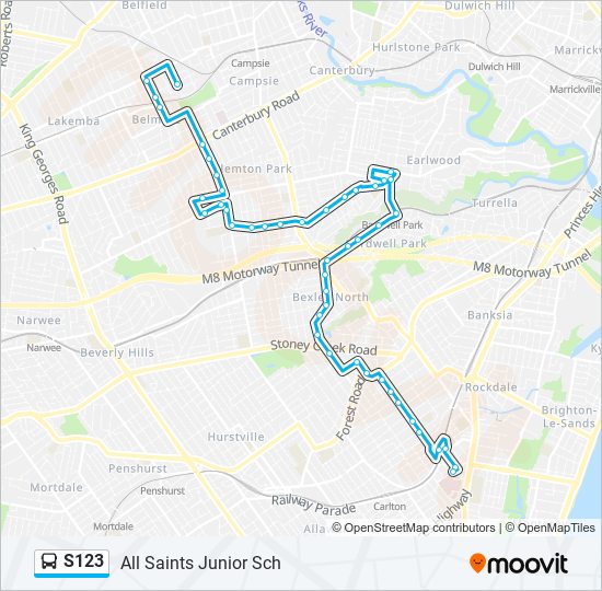 S123 bus Line Map