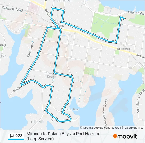 978 Bus Line Map