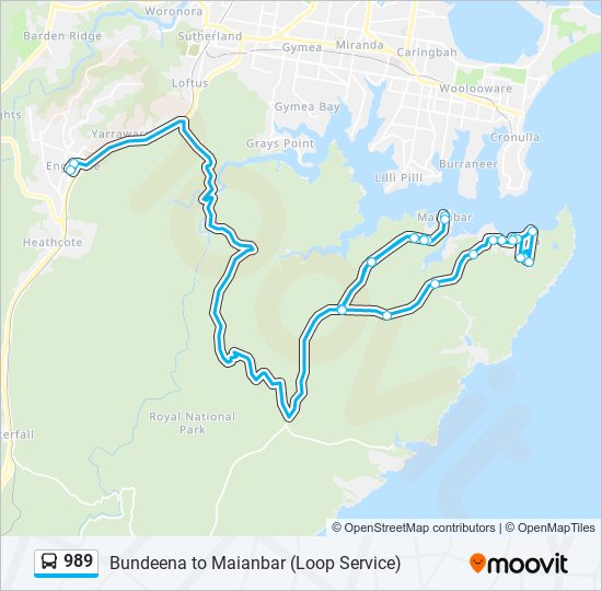 989 bus Line Map