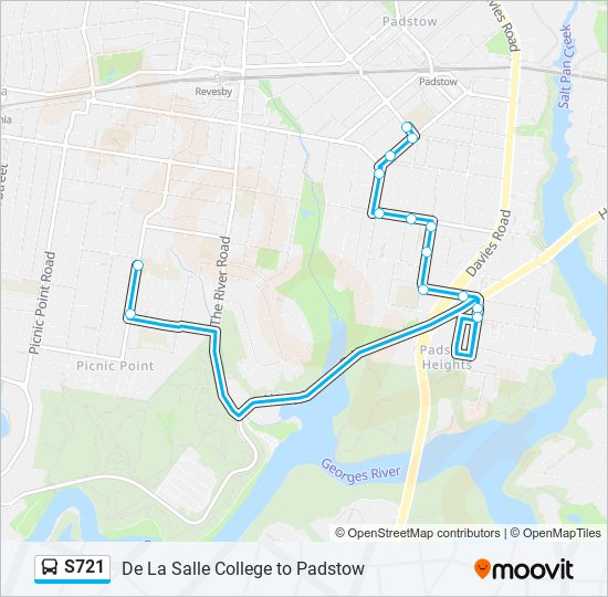 S721 bus Line Map