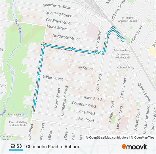 S3 Bus Line Map