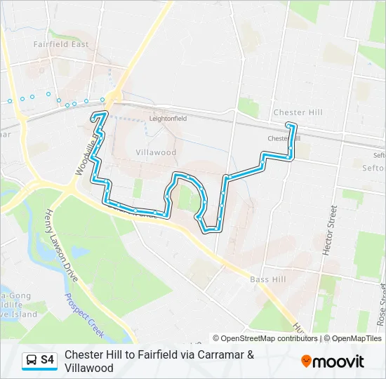 S4 Bus Line Map