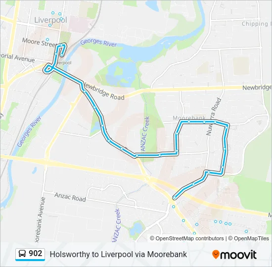 902 Bus Line Map