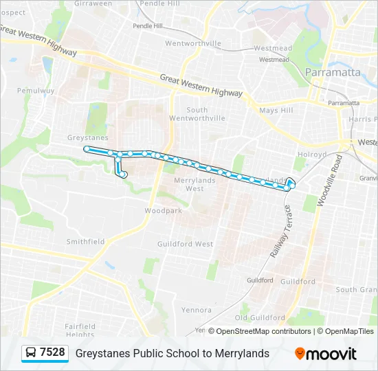 7528 Bus Line Map
