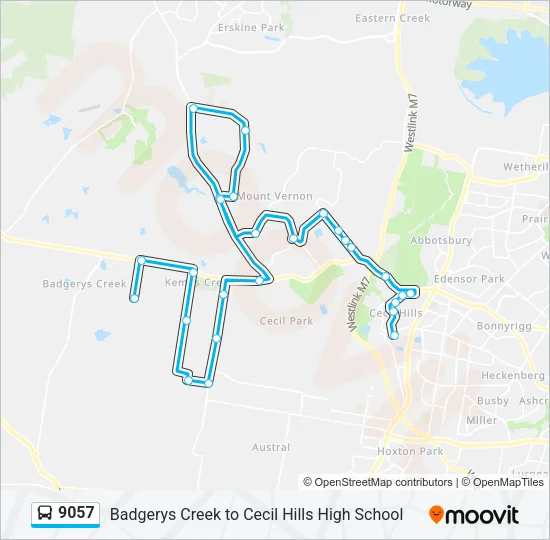 9057 Bus Line Map