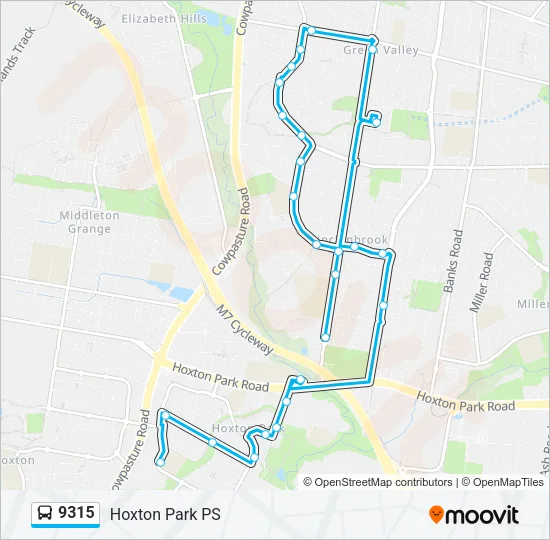 9315 Bus Line Map