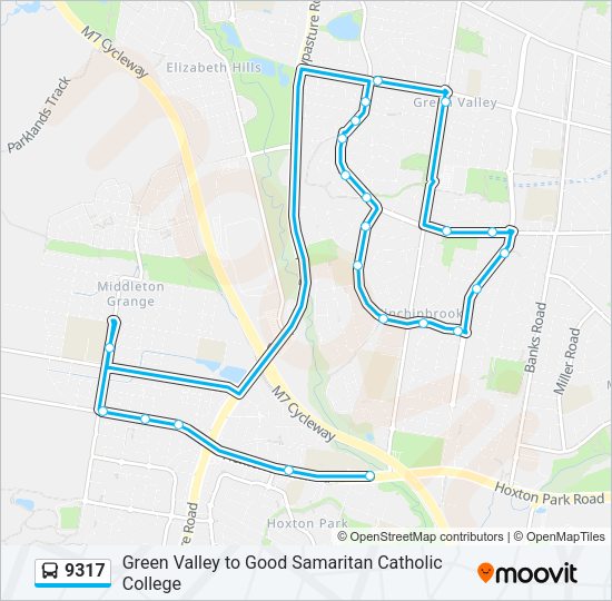 9317 Route: Schedules, Stops & Maps - Good Samaritan Coll (Updated)