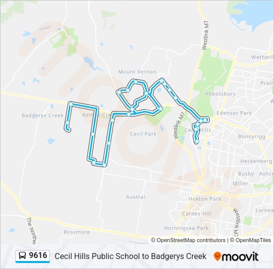 9616 Route: Schedules, Stops & Maps - Martin Rd at Cuthel Rd (Updated)