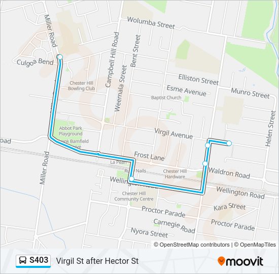 S403 Route: Schedules, Stops & Maps - Virgil St after Hector St (Updated)
