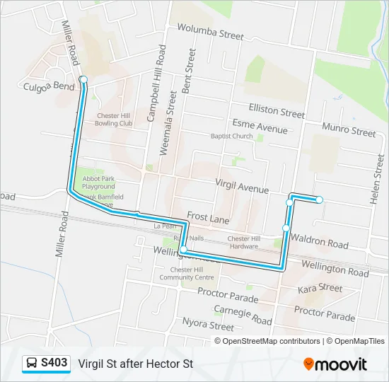 S403 Route: Schedules, Stops & Maps - Virgil St after Hector St (Updated)