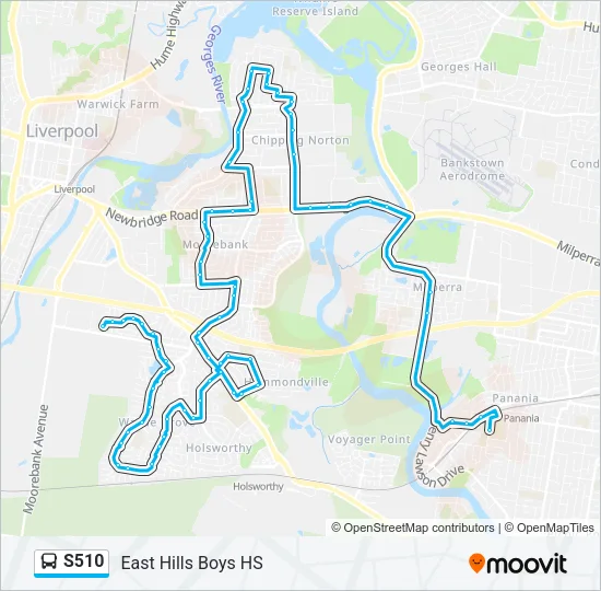 S510 Bus Line Map