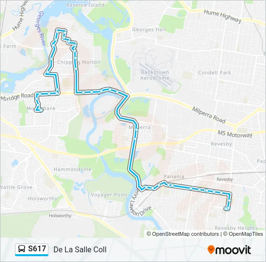 S617 Bus Line Map