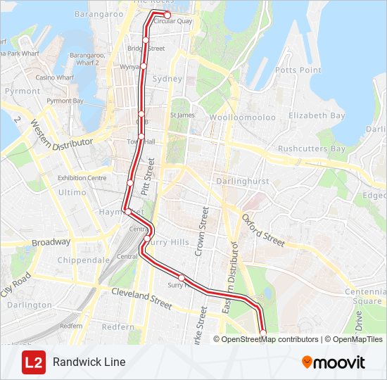 L2 light rail Line Map