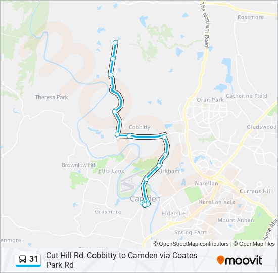 Mapa de 31 de autobús