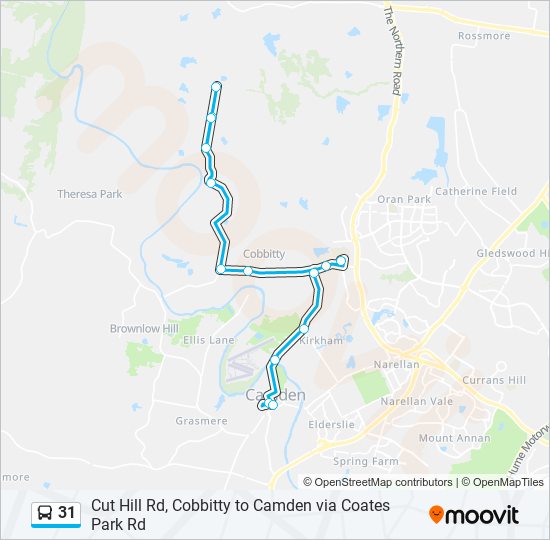 Mapa de 31 de autobús