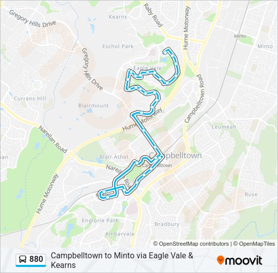 880 Route: Schedules, Stops & Maps - Feldspar Rd at Garnet St (Updated)