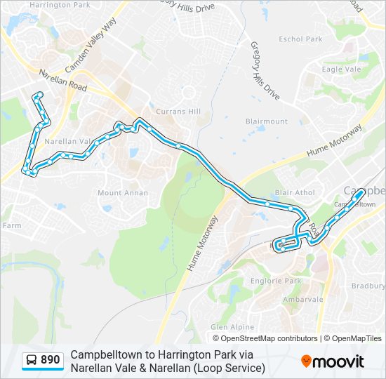 890-route-schedules-stops-maps-narellan-town-ctr-updated