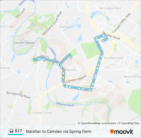 S17 Bus Line Map