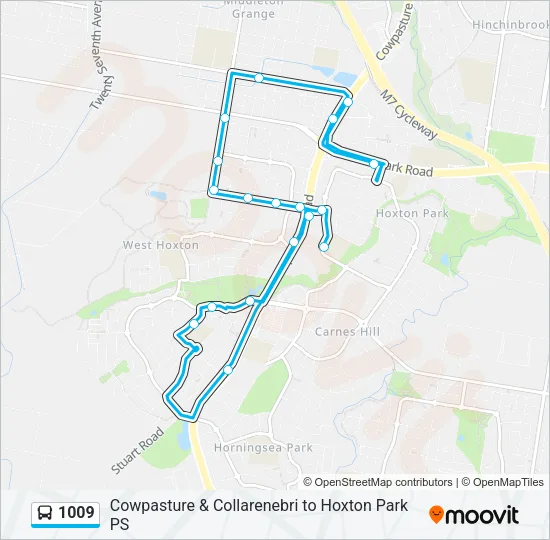 1009 Bus Line Map