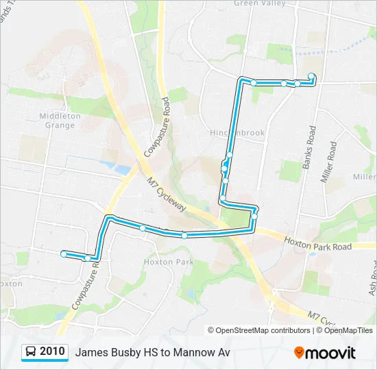 2010 Bus Line Map