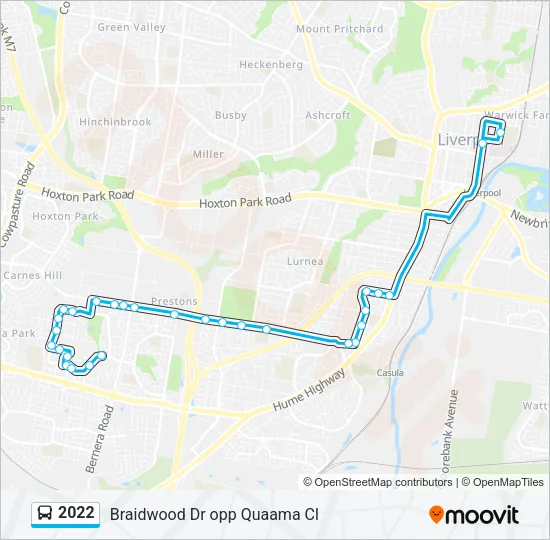 2022 Bus Line Map