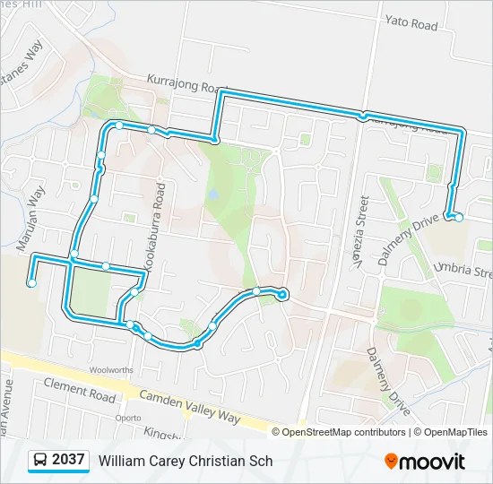 2037 Bus Line Map
