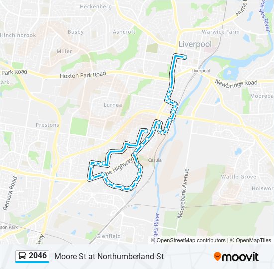 2046 bus Line Map