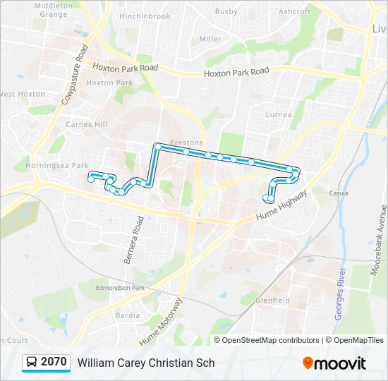 2070 Bus Line Map
