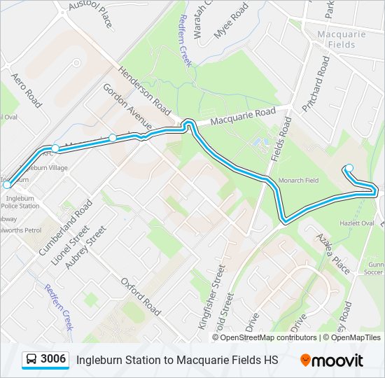 Mapa de 3006 de autobús