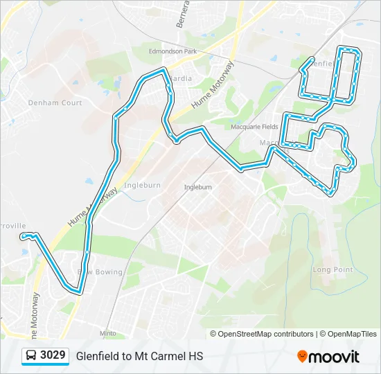 3029 Bus Line Map