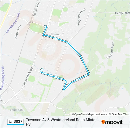 3037 Bus Line Map