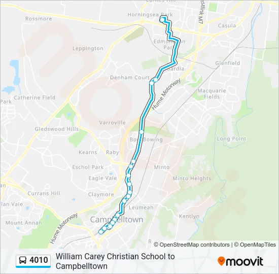 4010 Bus Line Map