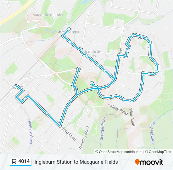 4014 Bus Line Map