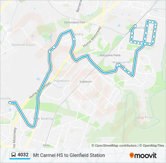 4032 Bus Line Map