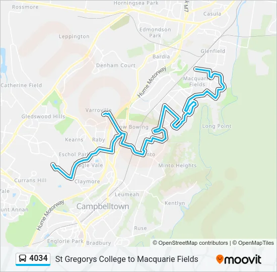 4034 Bus Line Map