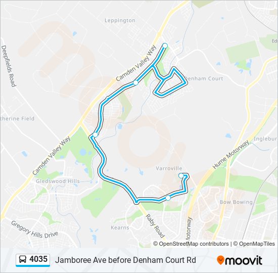 4035 bus Line Map