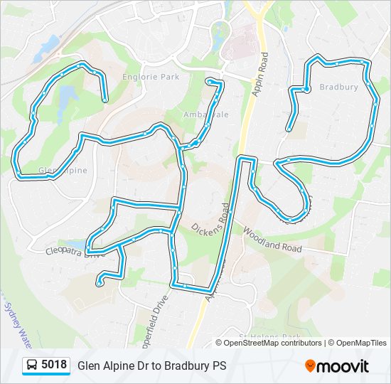 5018 bus Line Map