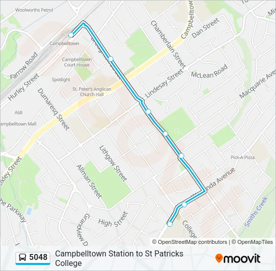 5048 Bus Line Map
