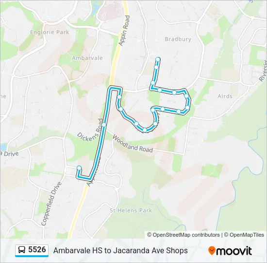 5526 Bus Line Map