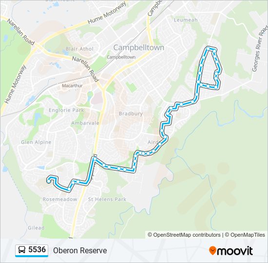 5536 bus Line Map