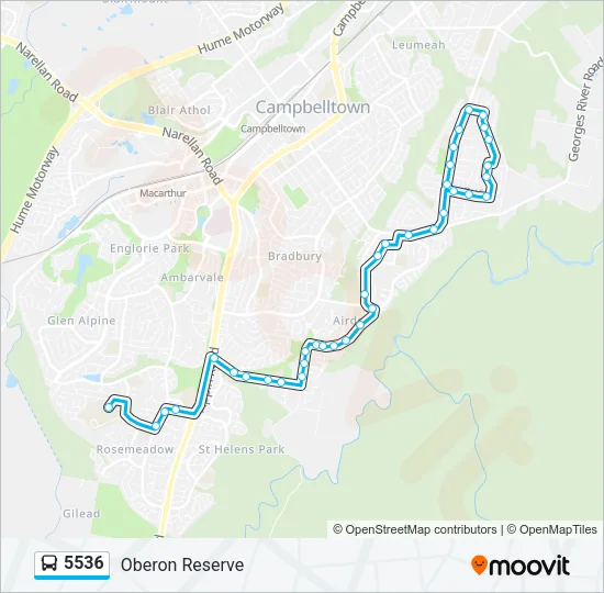 5536 Bus Line Map