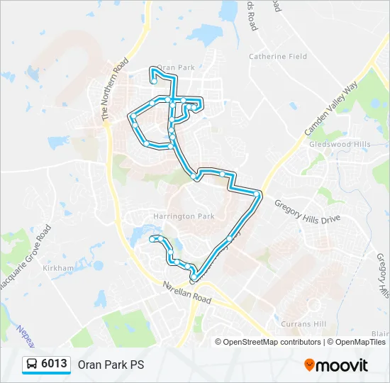 6013 Bus Line Map
