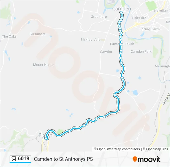 6019 Route: Schedules, Stops & Maps - St Anthonys Church and Sch ...