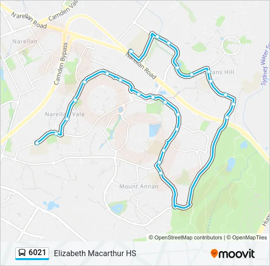 6021 Bus Line Map